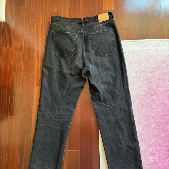 Denim Forum/Artizia Distressed Straight Ankle Jeans - Picture 4 of 5